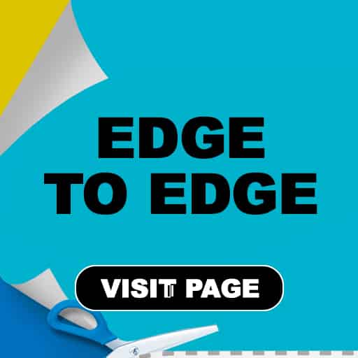 material guide edge to edge poster printing button